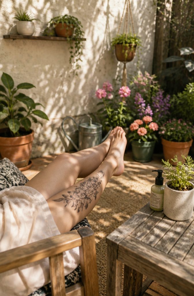 Tattoo Healing: A 5-Step Guide to the First Month 5 Close-up of a tattoo that looks nearly healed with slight cloudiness.